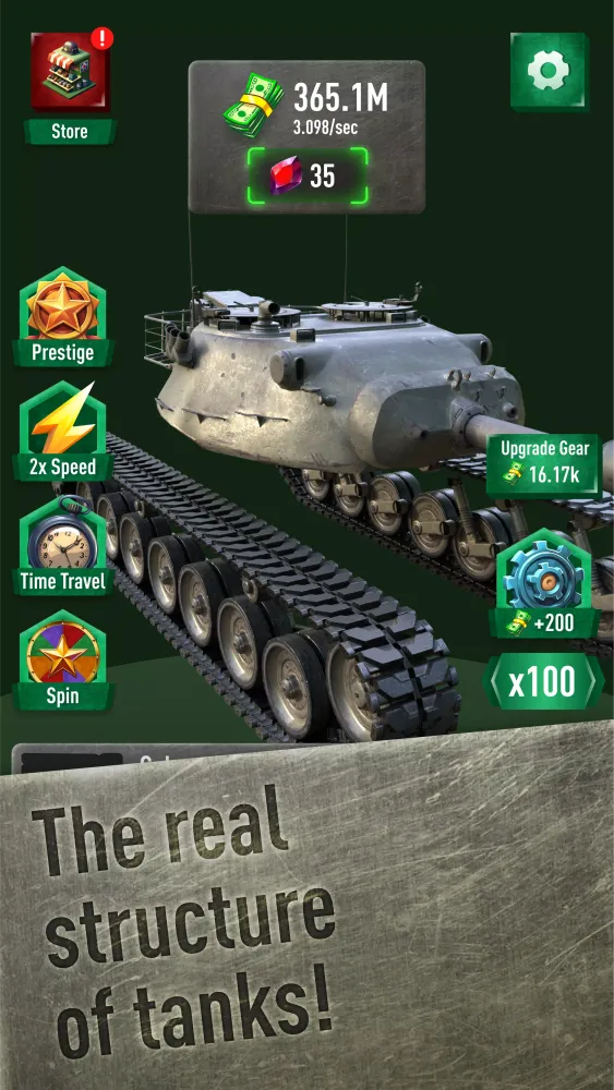 Tangkapan layar War Tanks Simulator — 3D build