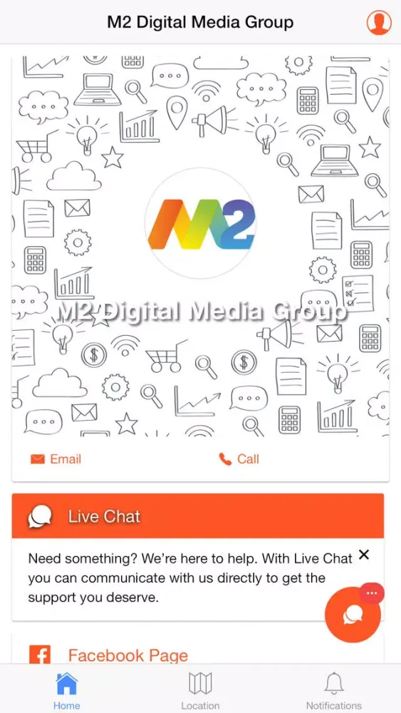 Tangkapan skrin M2 Digital Marketing Group
