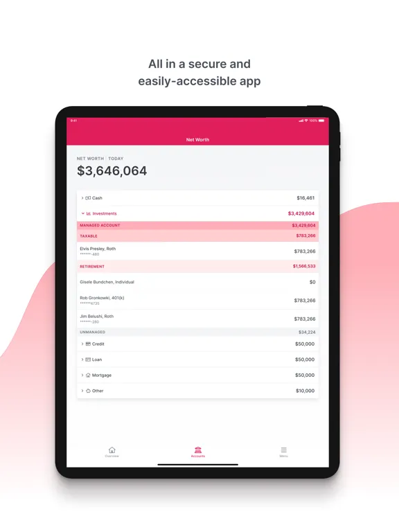 Tangkapan layar Arete Telos iPad
