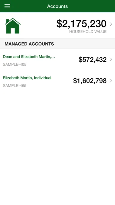 Screenshot di Harris & Associates Portal