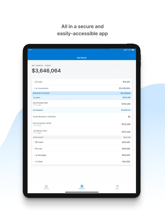 One+One Wealth iPad  Screenshots