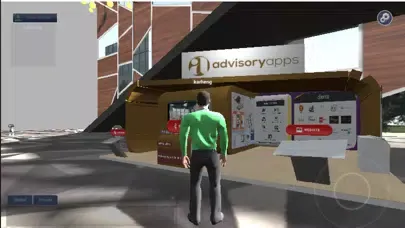 Tangkapan skrin Virtual Event Space