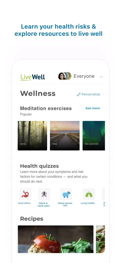 LiveWell स्क्रीनशॉट