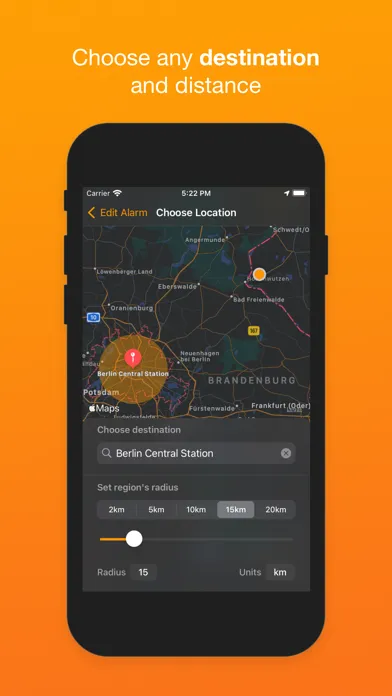 Glarm: Location-based alarms 스크린샷