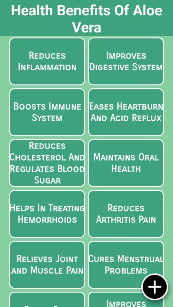 Tangkapan skrin Health Benefits Of Aloe Vera