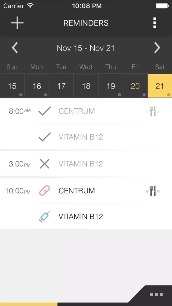 Скриншоты RX2 - Meds and Pill Reminder L