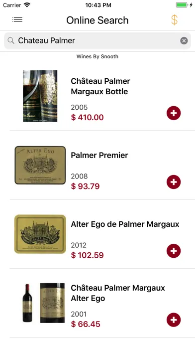 Zrzuty ekranu Wine Cellar Database