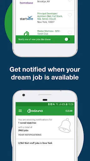 Captures d'écran de Adzuna Job Search