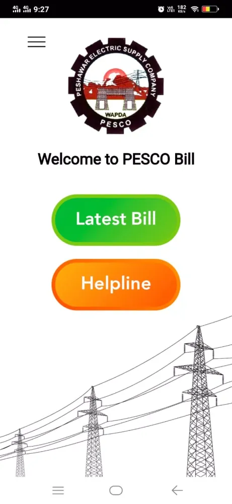 PESCO Bill Checker Screenshots