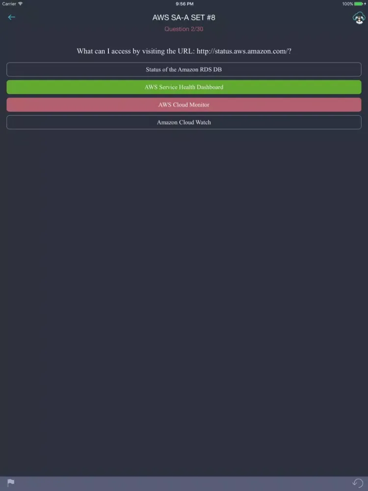 Capturas de tela do Around The Cloud - pass AWS SA-A exam! iPad 