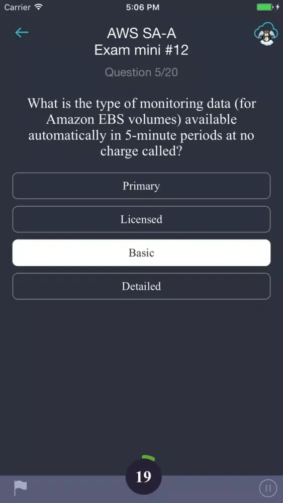 Capturas de tela do Around The Cloud - pass AWS SA-A exam!