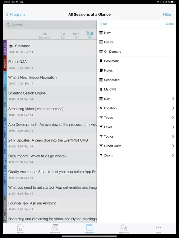 ASSA 2023 Annual Meeting iPad  Screenshots