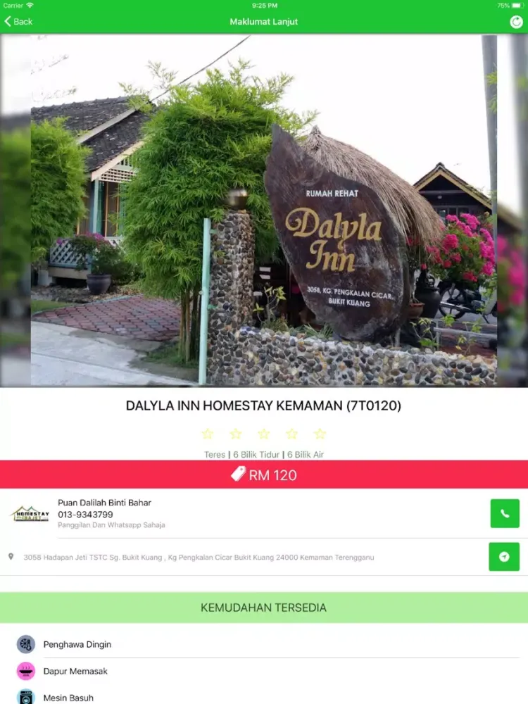 Homestay Bajet Malaysia iPad  Screenshots