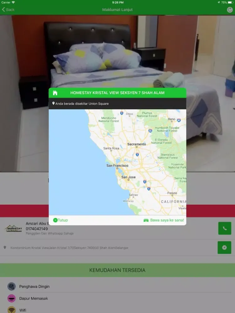 Homestay Bajet Malaysia iPad  Screenshots
