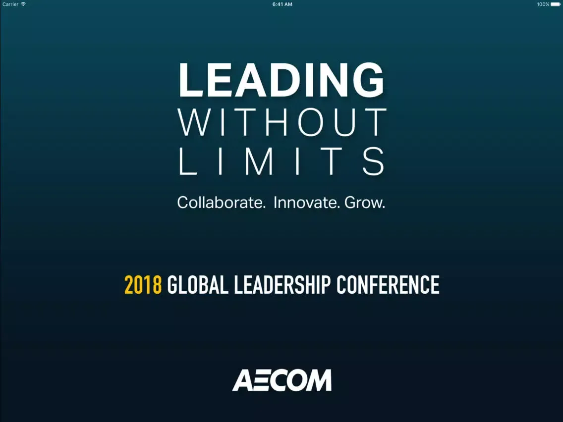 Capturas de pantalla de AECOM Conferences iPad 