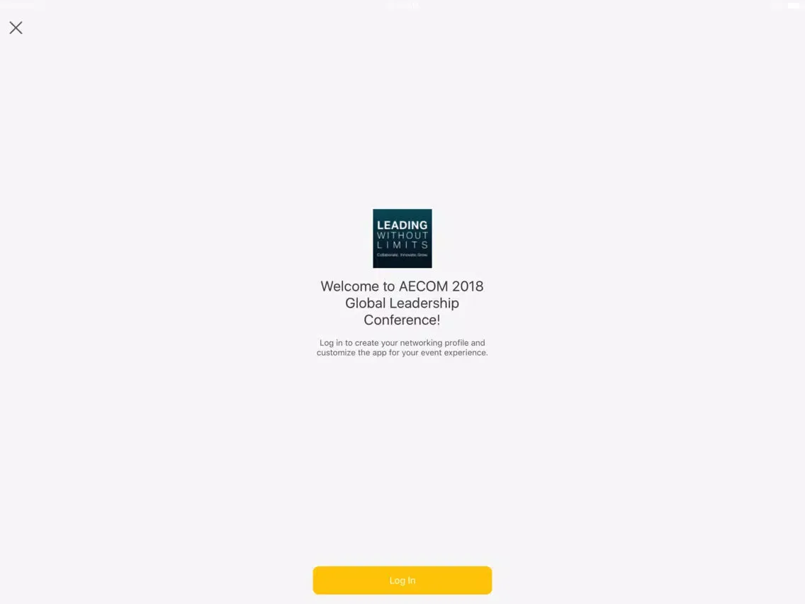 Capturas de pantalla de AECOM Conferences iPad 