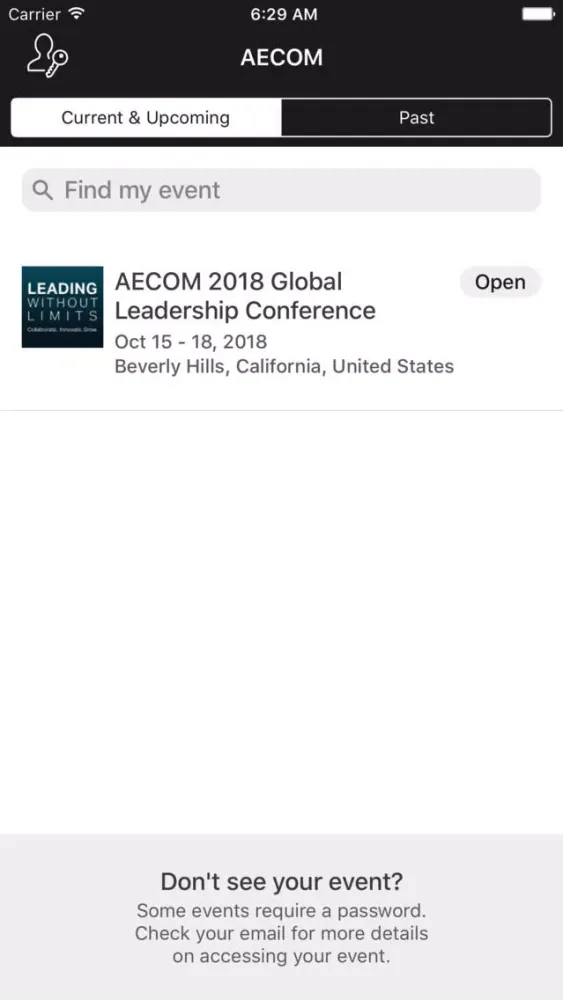 Capturas de pantalla de AECOM Conferences