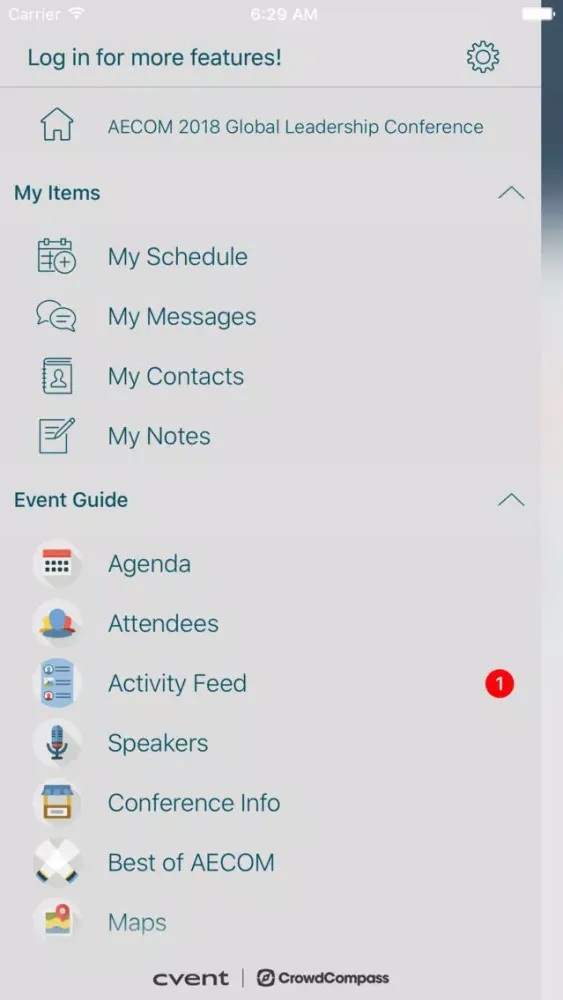 Capturas de pantalla de AECOM Conferences