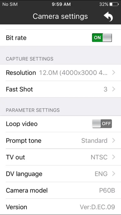 Ảnh chụp màn hình của AEE App