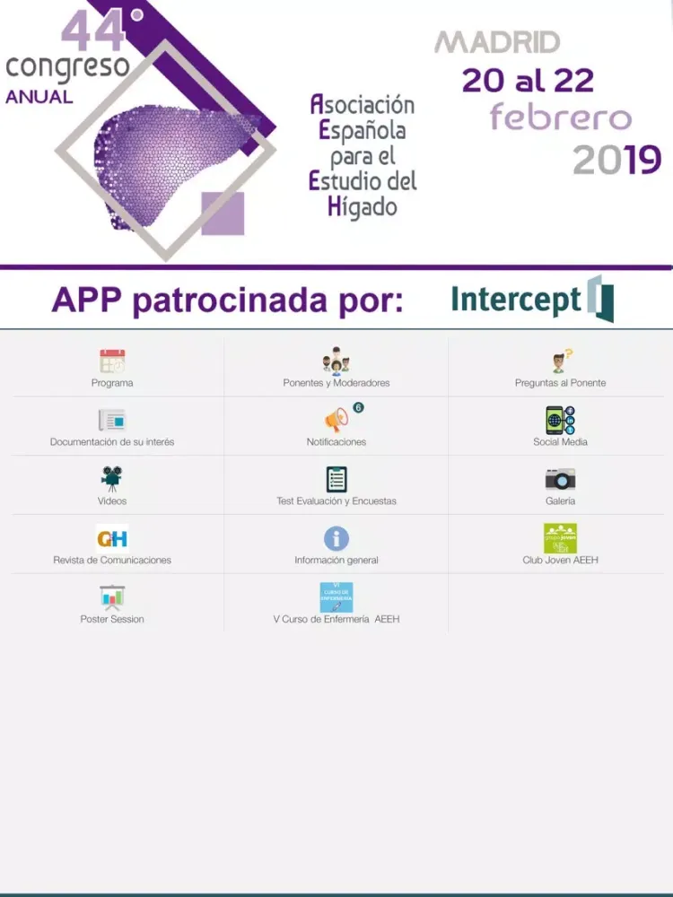 Ảnh chụp màn hình của 45 CONGRESO ANUAL AEEH iPad 