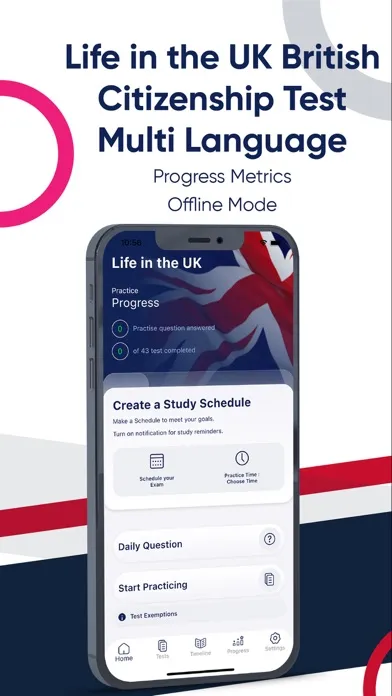 Life in the UK - Practice Test Screenshots