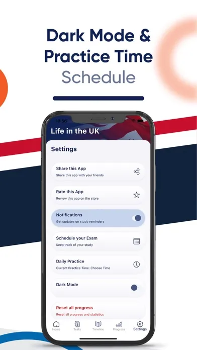 Life in the UK - Practice Test Screenshots