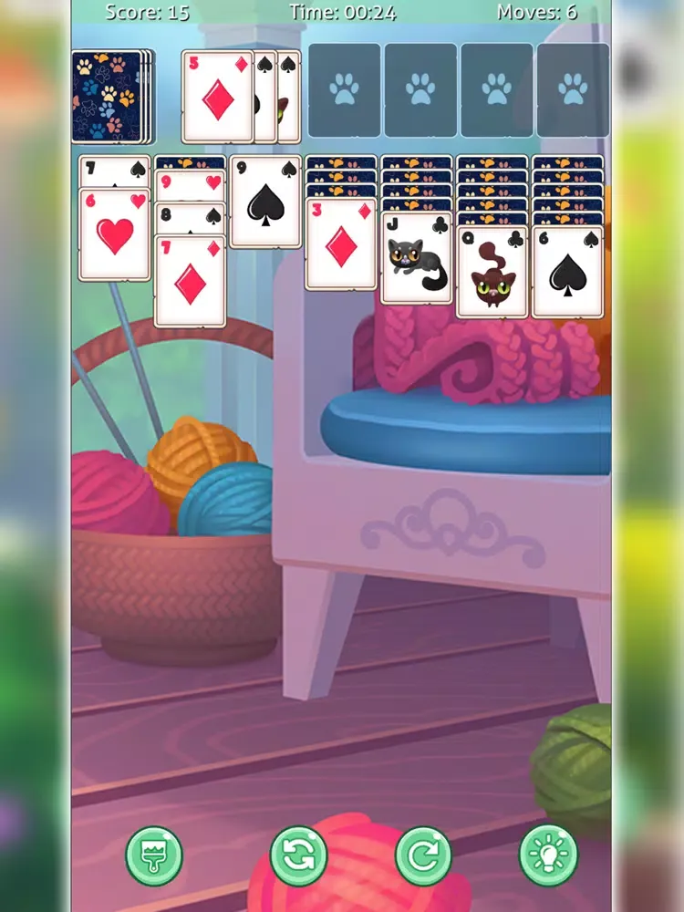 Solitaire Cat Puzzle iPad  Screenshots
