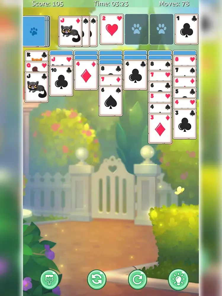 Solitaire Cat Puzzle iPad  Screenshots