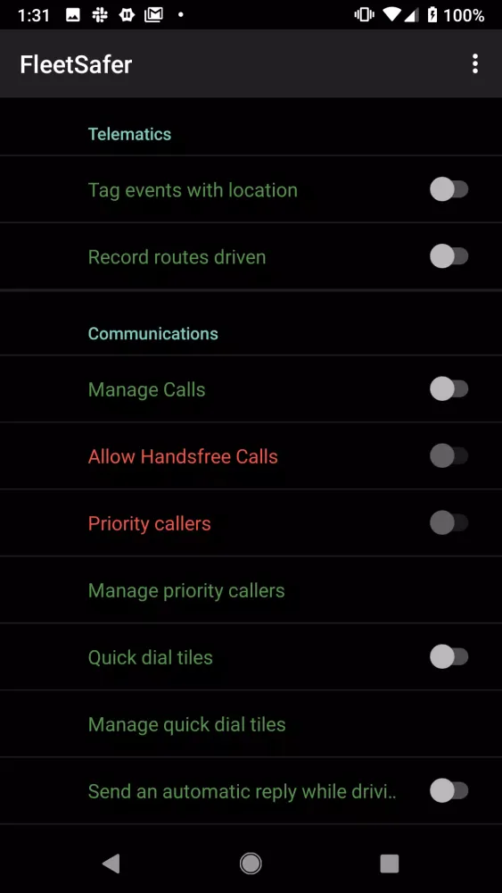 FleetSafer Screenshots