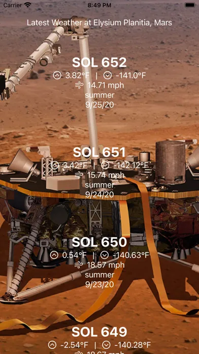 ภาพหน้าจอของ Mars Weather with Widgets