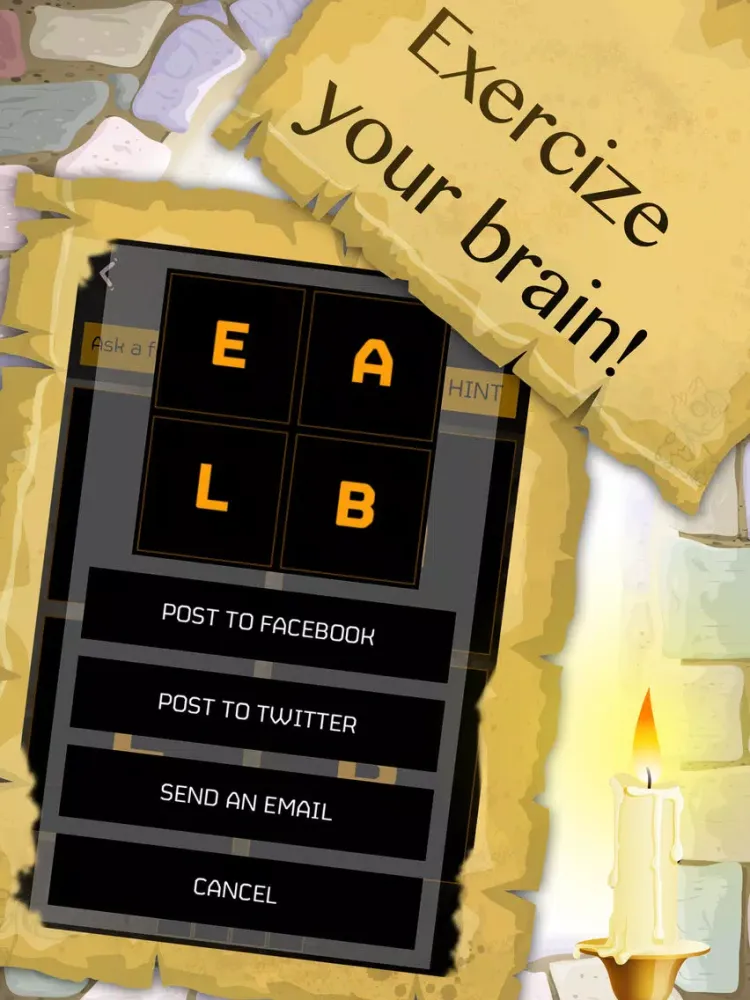 The Holy Bible Word Brain Games iPad  Screenshots