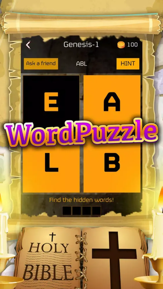 The Holy Bible Word Brain Games Screenshots