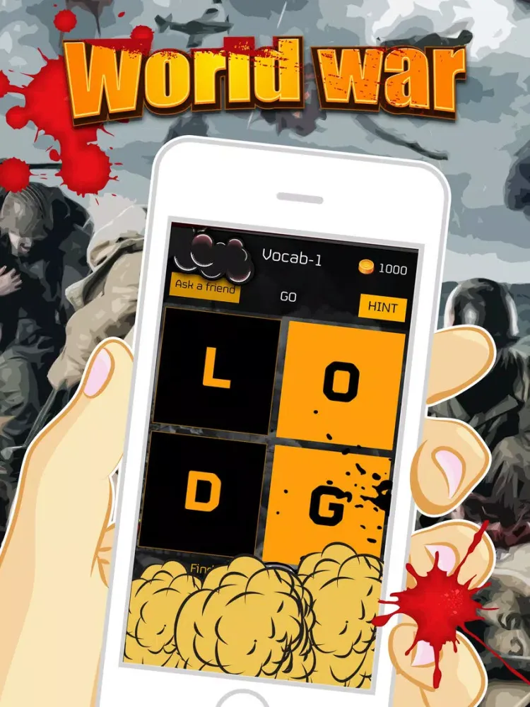 Zrzuty ekranu Words Brain for World War Puzzles Games Pro iPad 