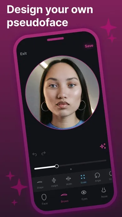 Tangkapan layar Pseudoface: Faceless AI Filter
