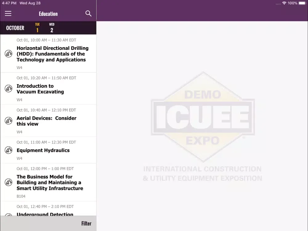 ICUEE 2019 iPad  Screenshots