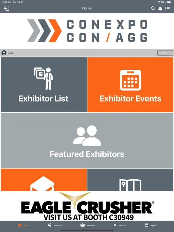 Ảnh chụp màn hình của CONEXPO-CON/AGG and IFPE 2023 iPad 