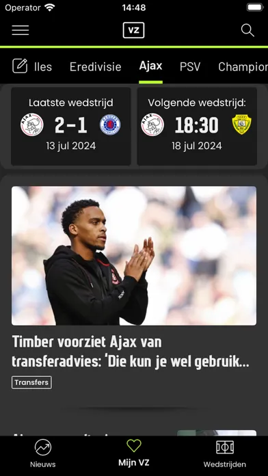 Voetbalzone - Nieuws & Stats應用截圖