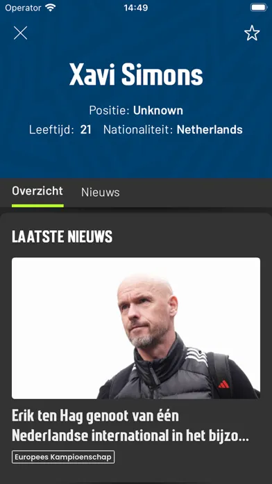 Voetbalzone - Nieuws & Stats應用截圖