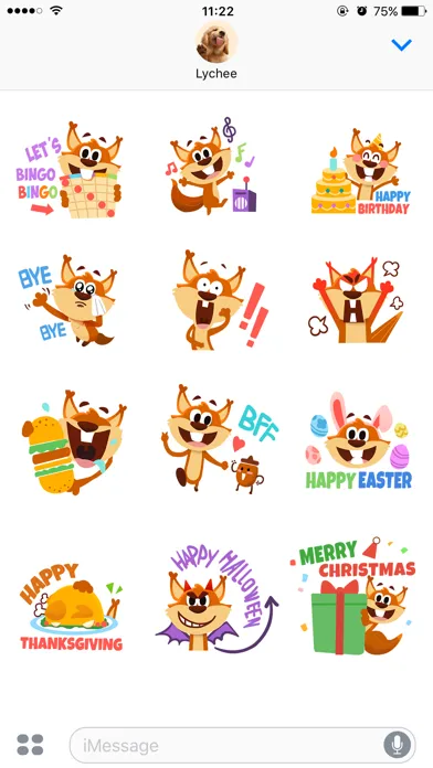 Bingo Holiday Stickers স্ক্রিনশট