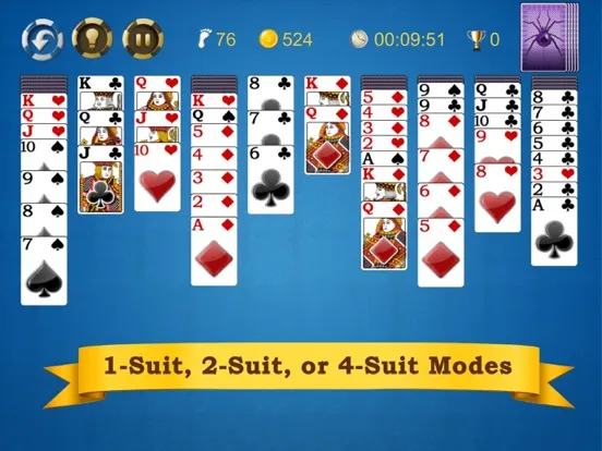 AE Spider Solitaire iPad 应用截图