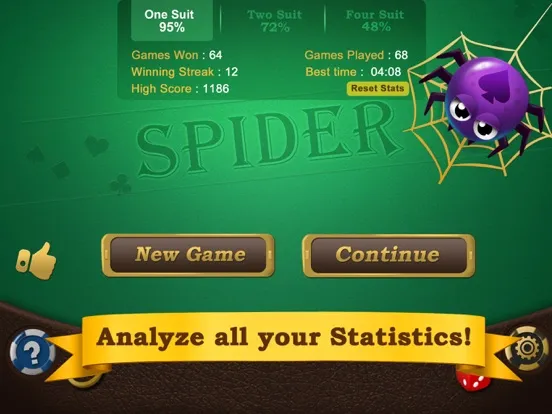 AE Spider Solitaire iPad 应用截图