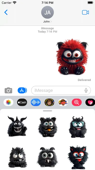 Tangkapan skrin Dark Fuzzies