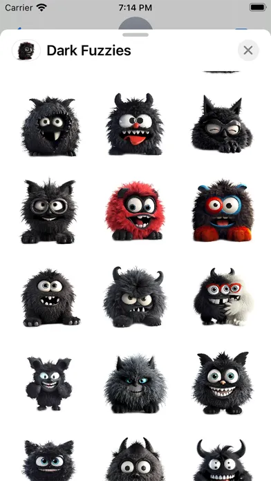 Tangkapan skrin Dark Fuzzies
