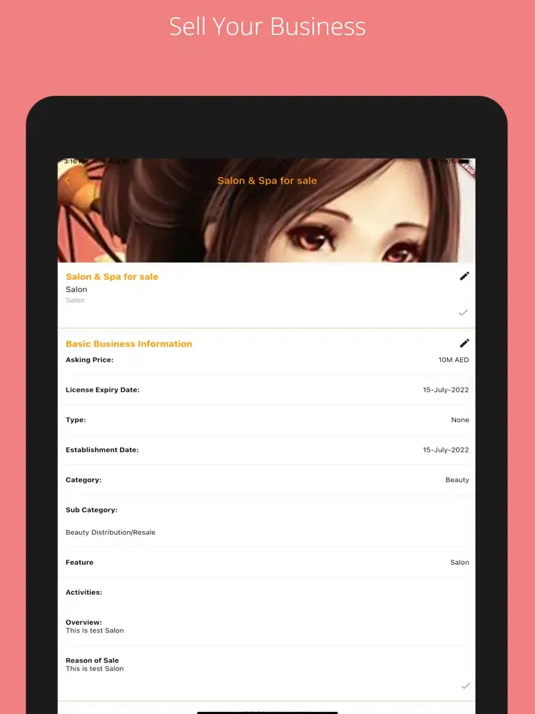Sell Your Business iPad  Screenshots