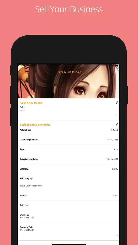 Sell Your Business Screenshots