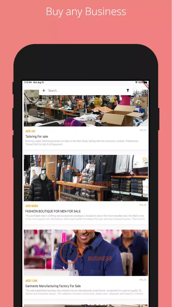 Sell Your Business Screenshots
