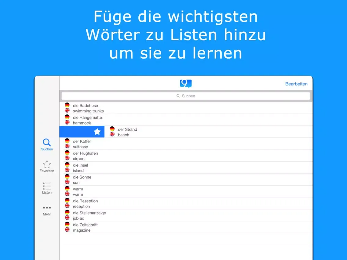 صور 9 Min Arabisch Lern-Wörterbuch iPad 