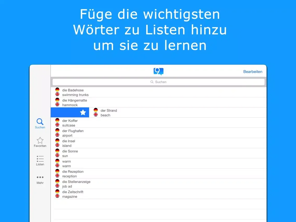 9 Min Vietnamesisch Wörterbuch iPad  Screenshots