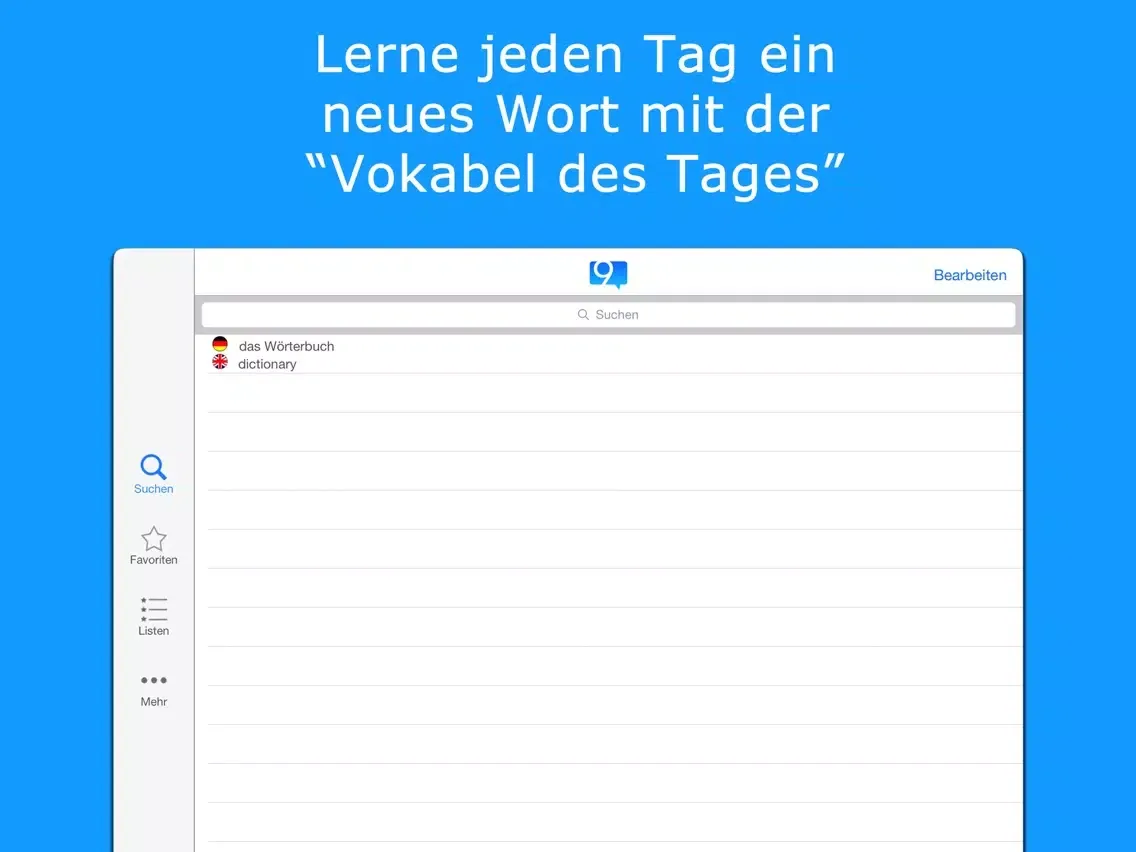 9 Min Vietnamesisch Wörterbuch iPad  Screenshots