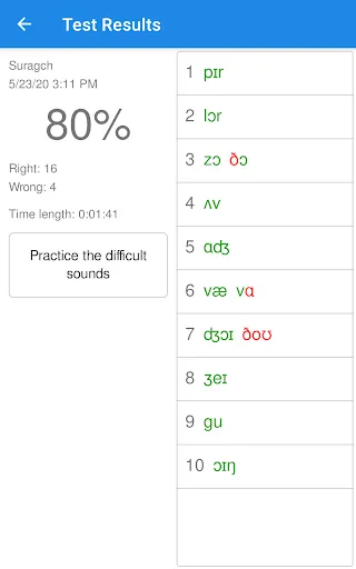American English Pronunciation Screenshots
